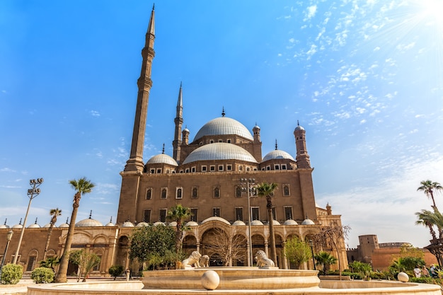 Mosque of Muhammad Ali, Cairo Citadel in Egypt.