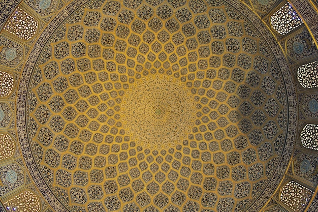 Moschea sulla piazza naqsh-e jahan a isfahan, iran