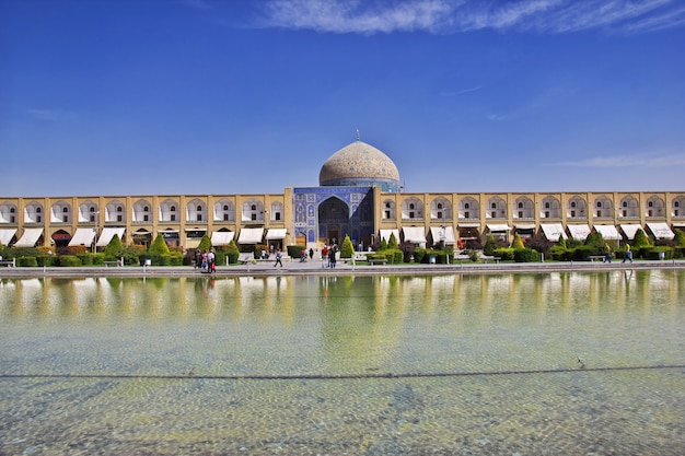 Moschea sulla piazza naqsh-e jahan a isfahan, iran