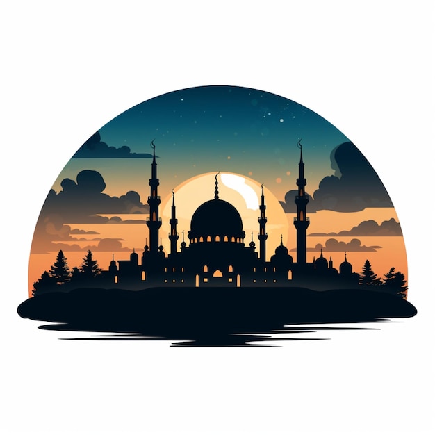 Mosque silhouette