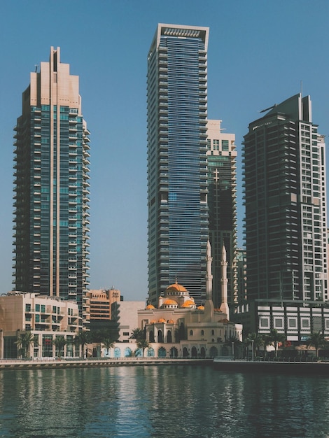 Mosque among skyscrapers