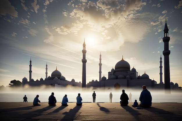 Mosques silhouettes