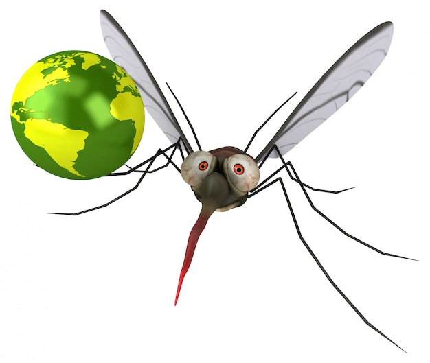 Mosquito 3D illustratie