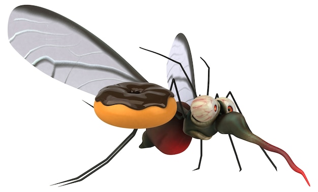 Mosquito - 3D illustratie