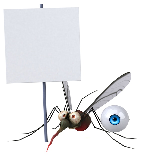 Mosquito - 3D illustratie