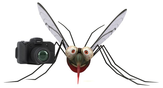 Mosquito - 3D illustratie