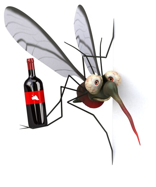 Mosquito - 3D illustratie