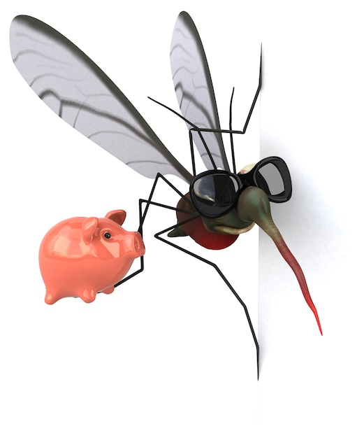 Mosquito - 3D illustratie