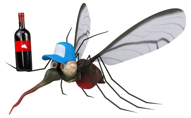 Photo mosquito - 3d illustration