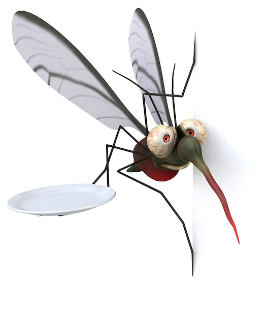 Комар - 3D иллюстрации