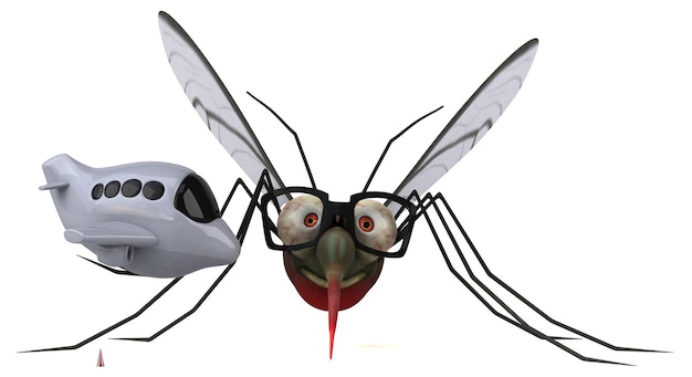 Photo mosquito - 3d illustration