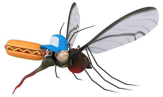Photo mosquito - 3d illustration