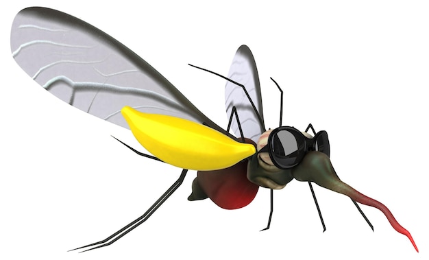 Photo mosquito - 3d illustration