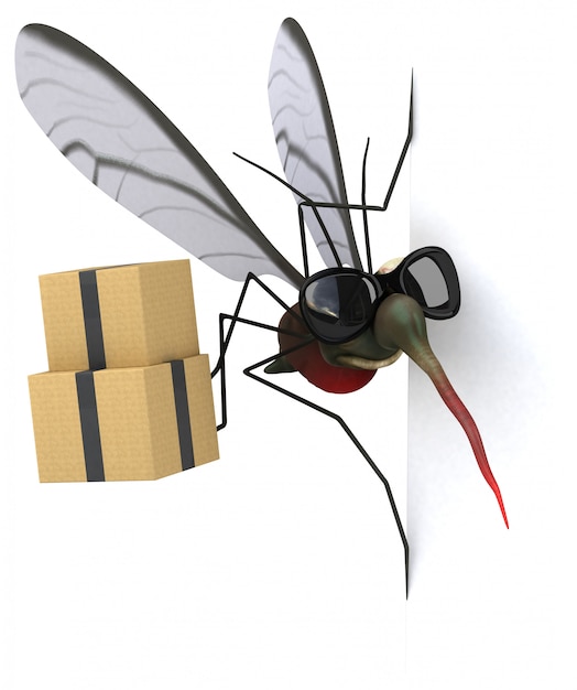 Mosquito 3D Illustration