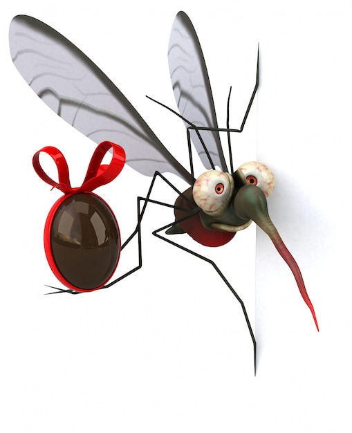 Mosquito 3D Illustration