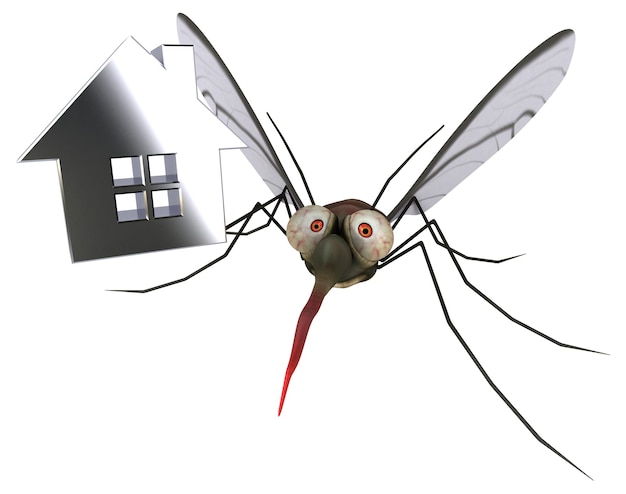 Mosquito - illustrazione 3d