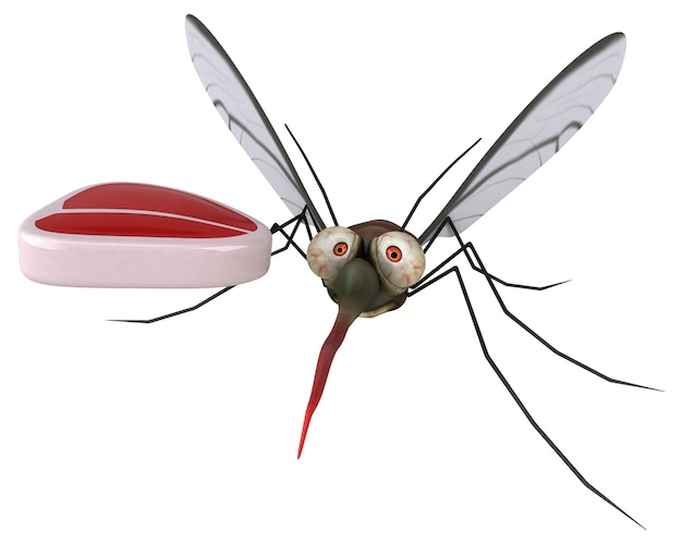 Mosquito - illustrazione 3d