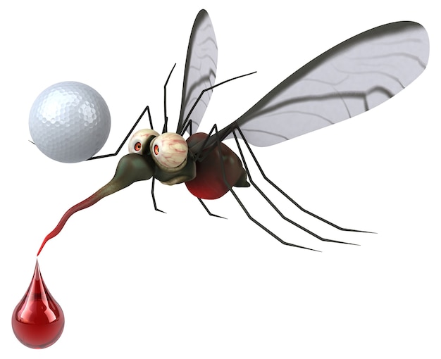 Photo mosquito - 3d illustration