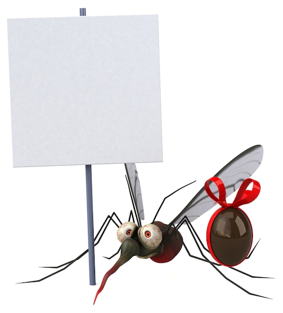 Zanzara - illustrazione 3d