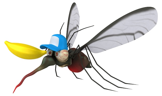 Photo mosquito - 3d illustration