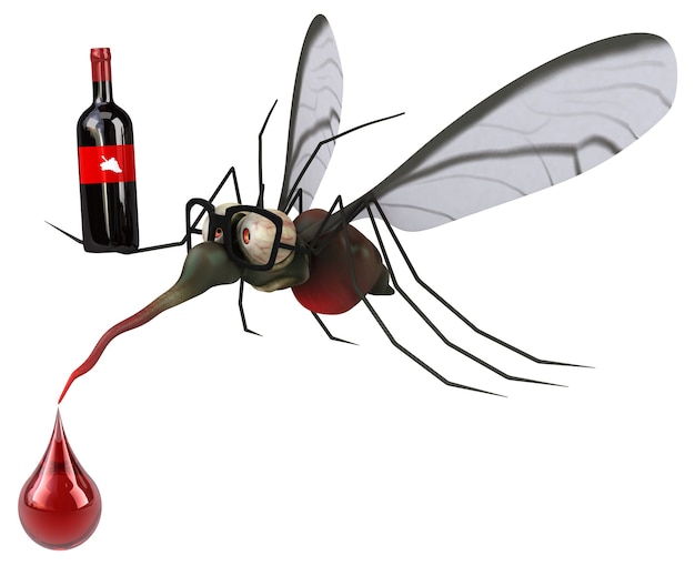 Photo mosquito - 3d illustration