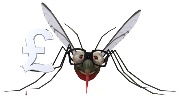 Photo mosquito - 3d illustration