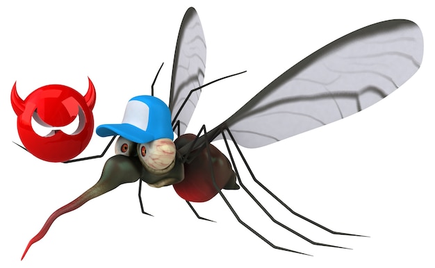 Zanzara - illustrazione 3d