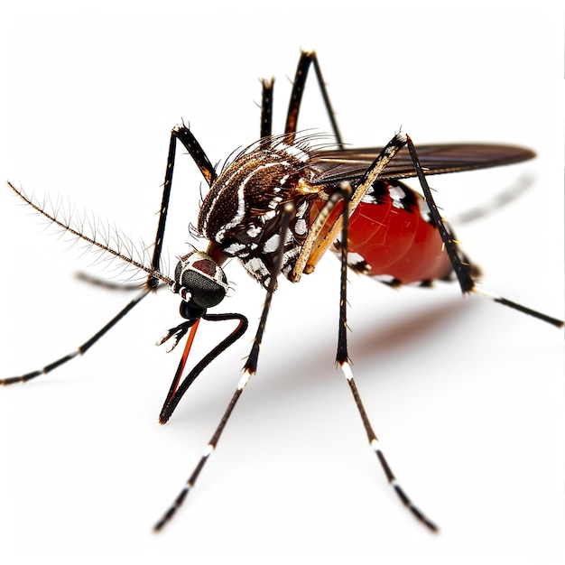 a mosquito is shown on a white background