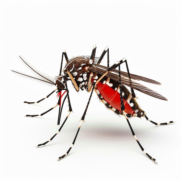 a mosquito is shown on a white background