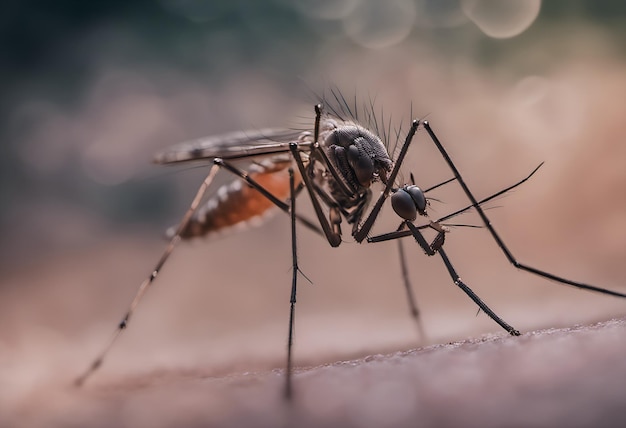 Mosquito sucking blood