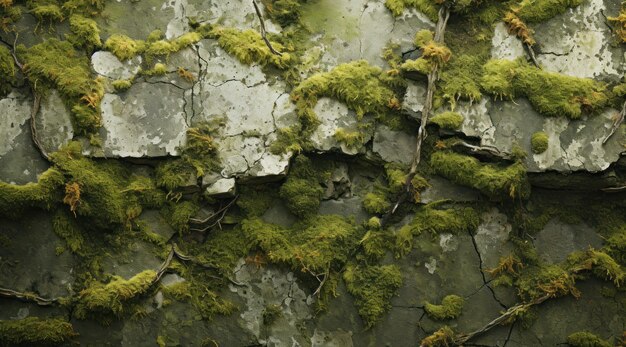 Moss growing on a rock