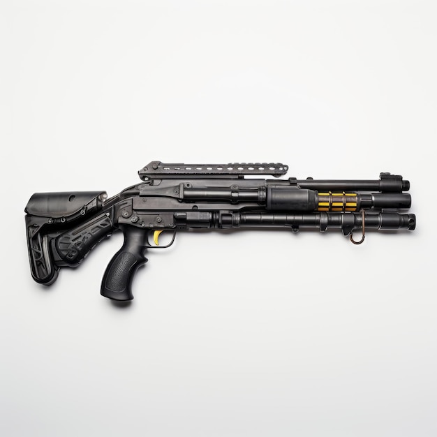 Mossberg 590 Hyperrealistic Scifi Firearm On White Background