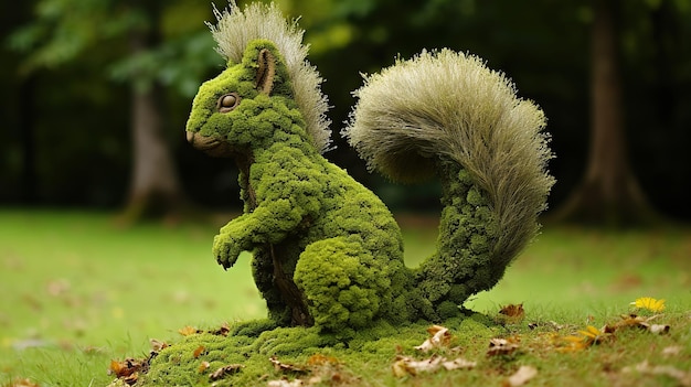 Photo mossscene forest creature