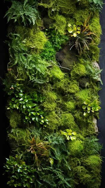 a mossy log with moss and moss