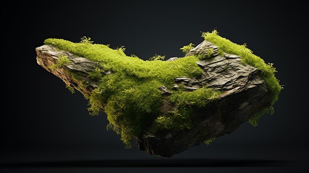 Mossy Nature Rock Cutout