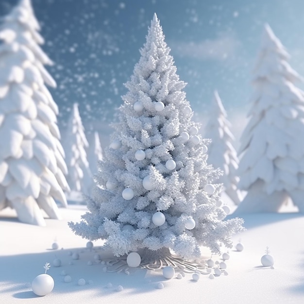 Photo most beautiful christmas tree decorations images generative ai