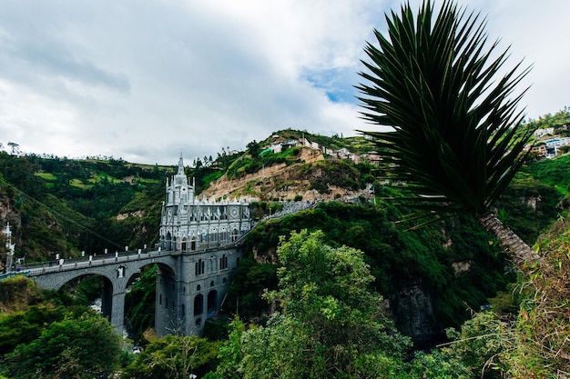 Most beautiful churches in the world Sanctuary Las Lajas built in Colombia close to the Ecuador border