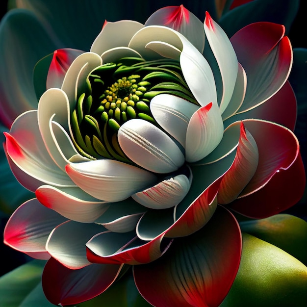 The most beautiful flower in the world close up Generative AI