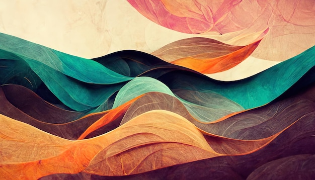 Most Organic abstract gradient wallpaper background header illustration Generative Ai