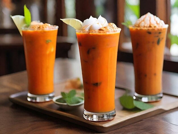 The most popular Thai tea at the moment Iced milk teaGenerative AI