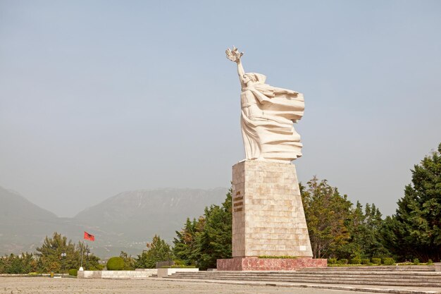 Mother Albania statue in Tirana