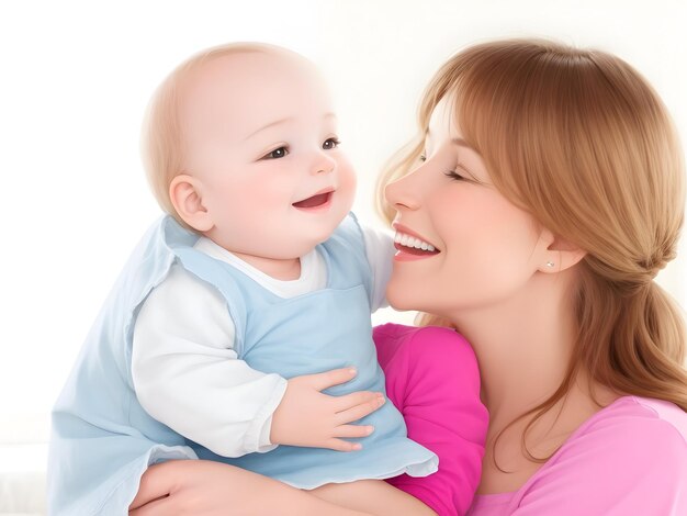 Foto la madre e il bambino