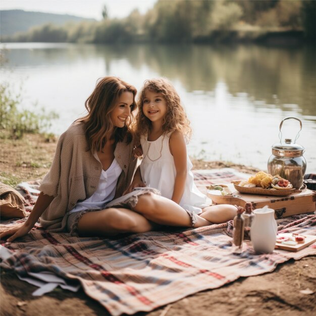 mother and daughter background