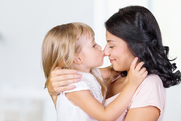 Mother and Daughter. Happy Family