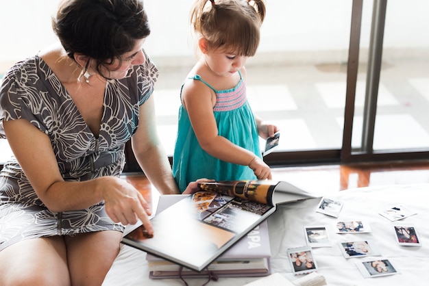 Foto tempo di qualità per madre e figlia