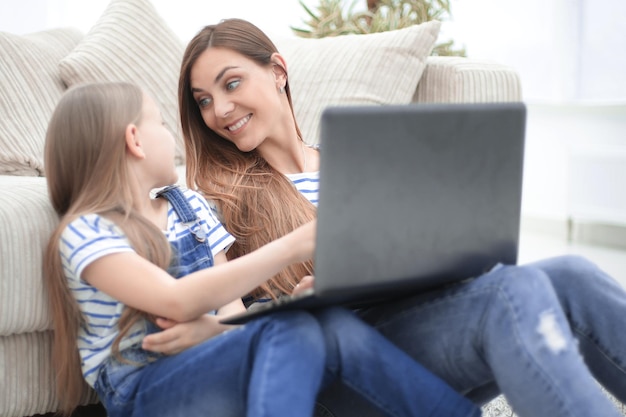 Mother and daughter spend their free time together