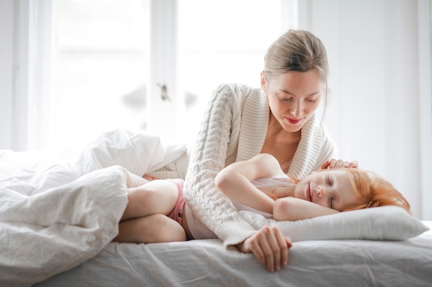 Mother and daughter 