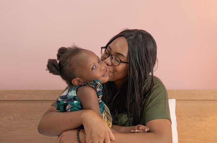 Photo mother and daughter