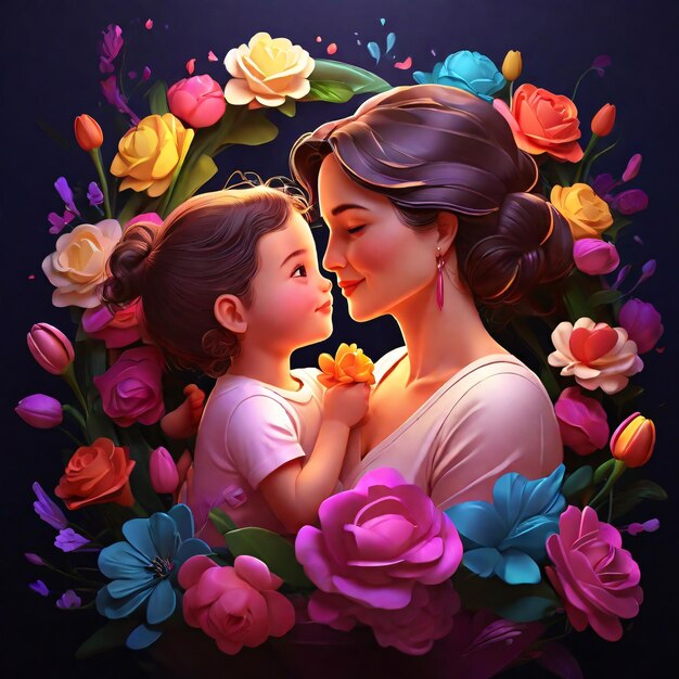 Mother day illustration