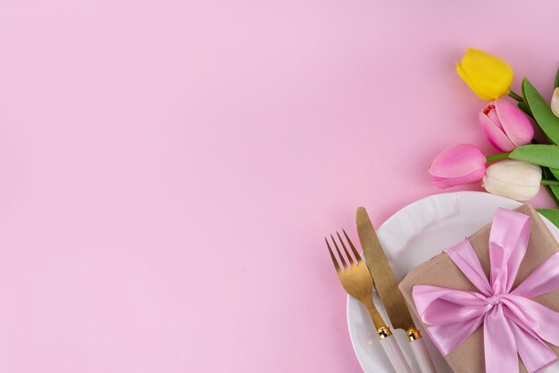 Mother day table setting background